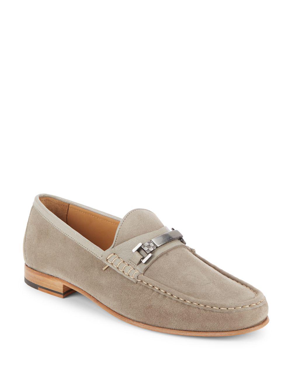 Vince Camuto Miguel Suede Bit Loafers for Men - Lyst