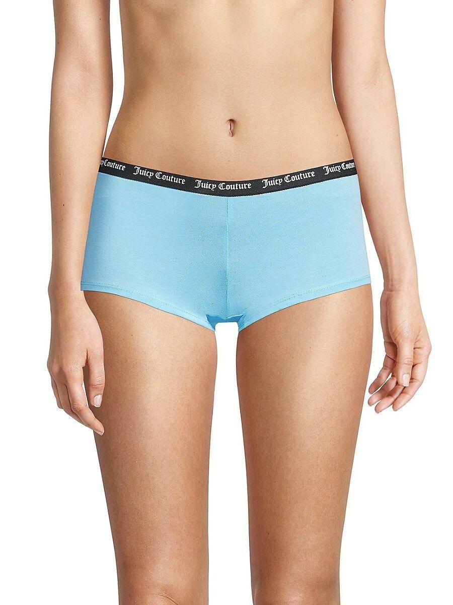 Juicy Couture 5-pack Logo Boyshort Panties in Blue