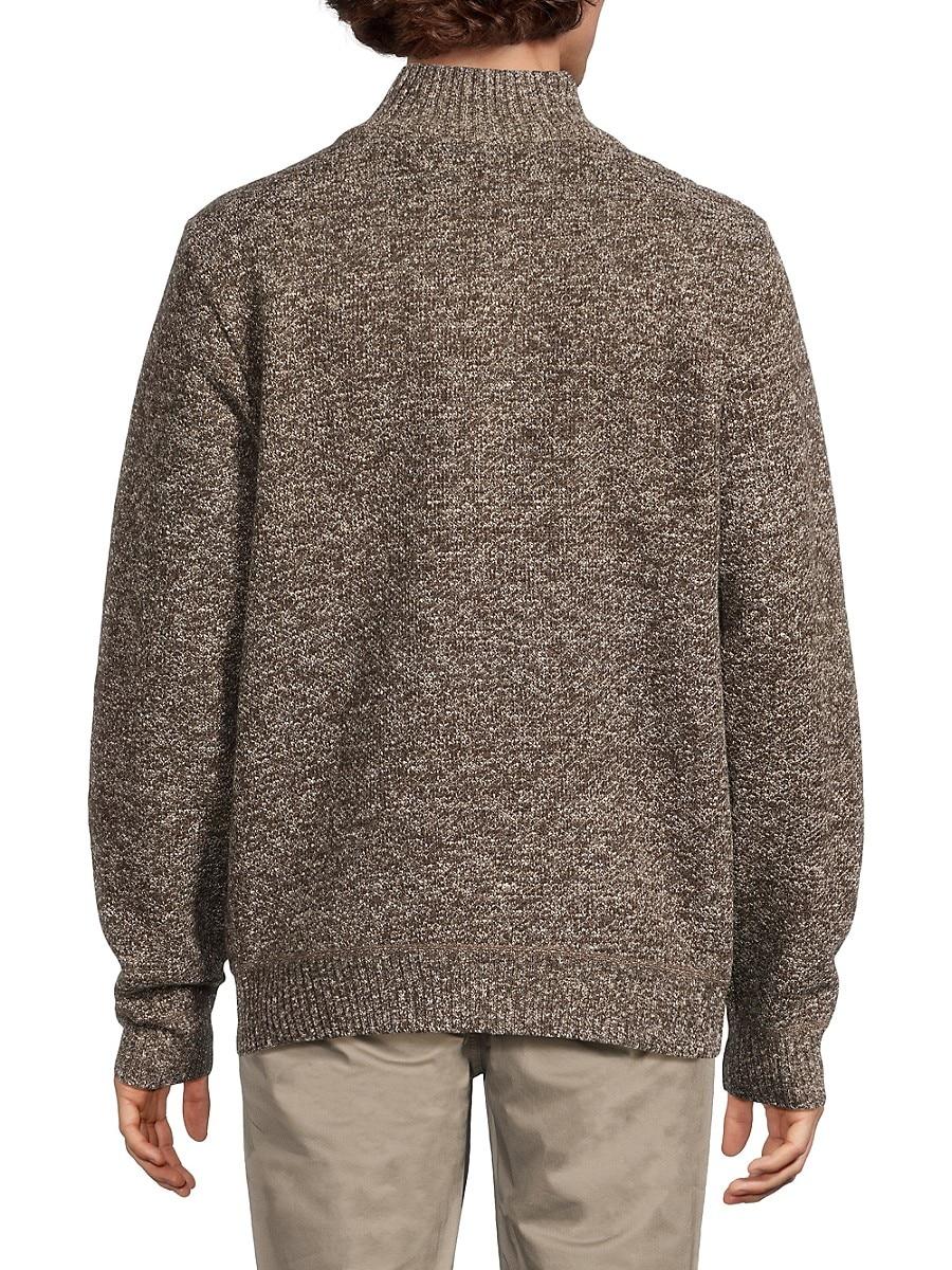 Buffalo David Bitton Wellman Mock Turtleneck Sweater in Brown for