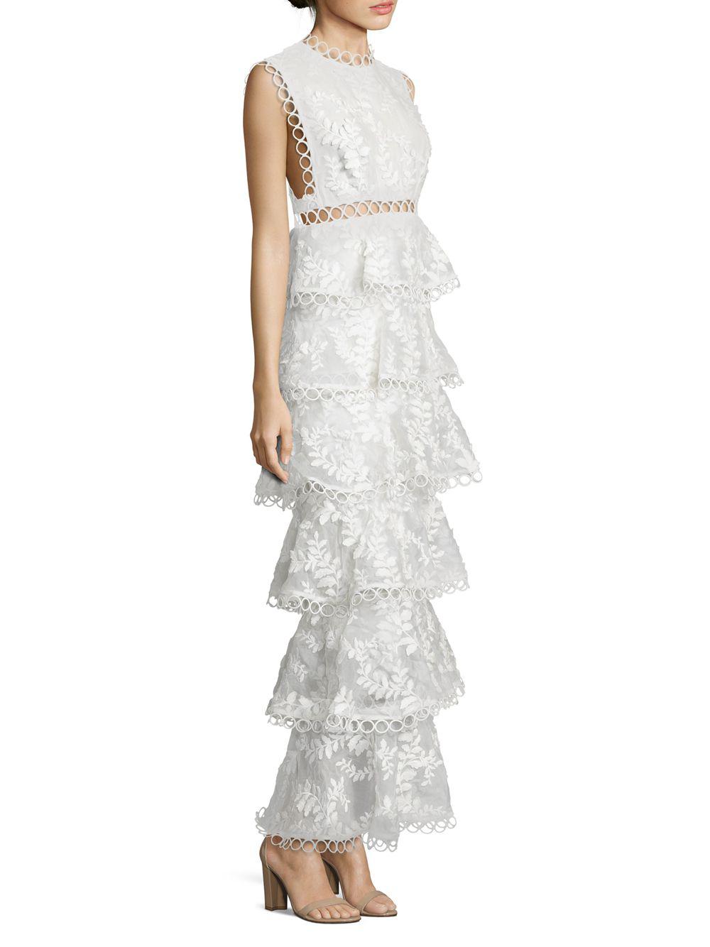 Zimmermann Winsome Tier Vine Silk Gown Lyst Australia