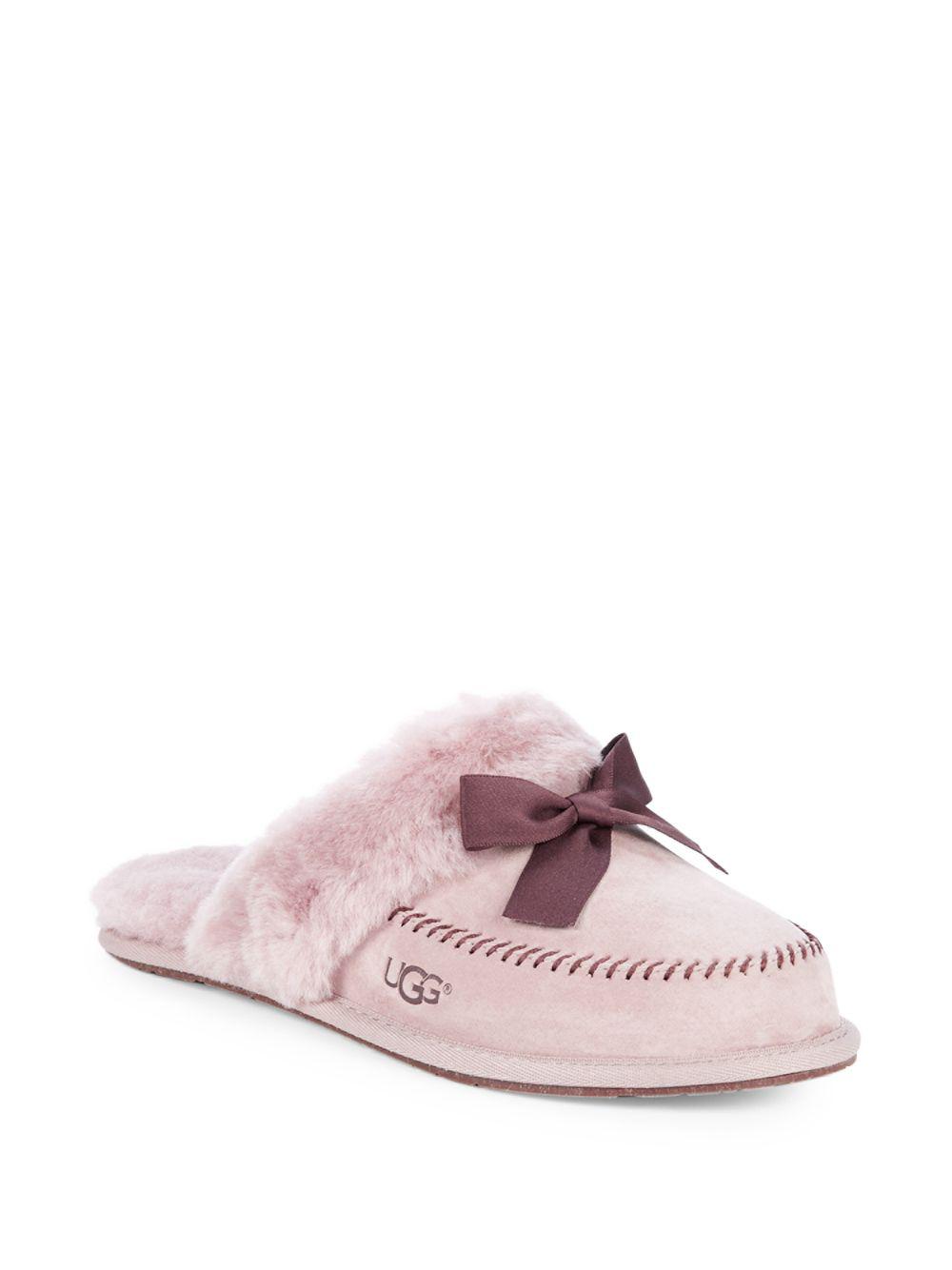 ugg satin bow slippers