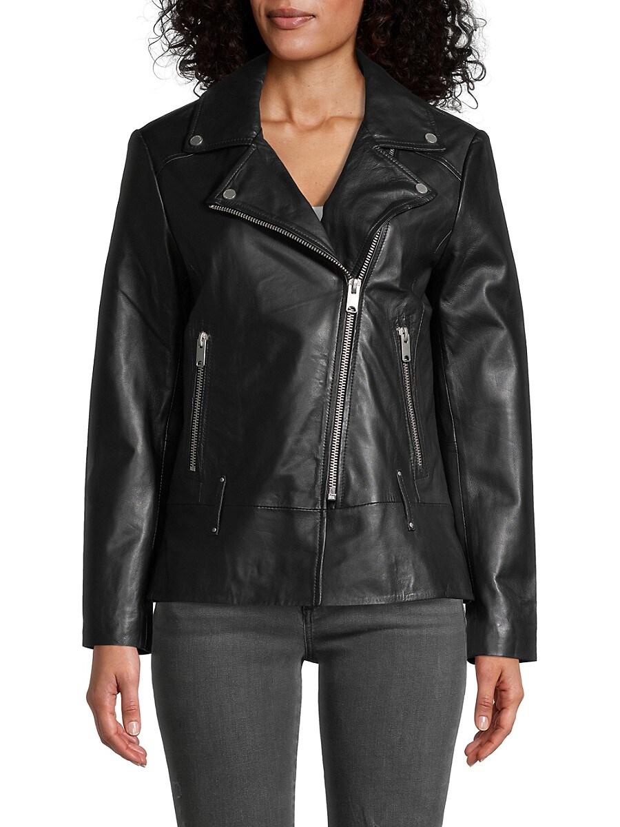 Marc new york top leather moto jacket