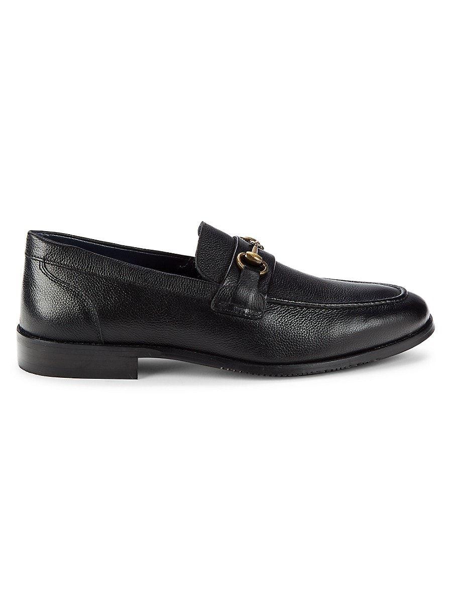 Steve Madden Taj Leather Bit Loafers in Black for Men | Lyst