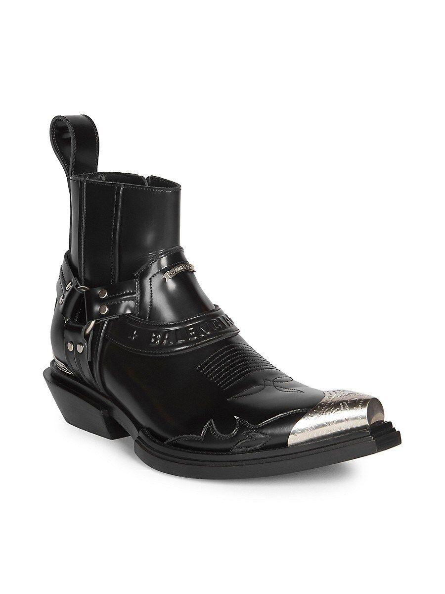 Balenciaga Santiago Leather Harness in Black for Men | Lyst