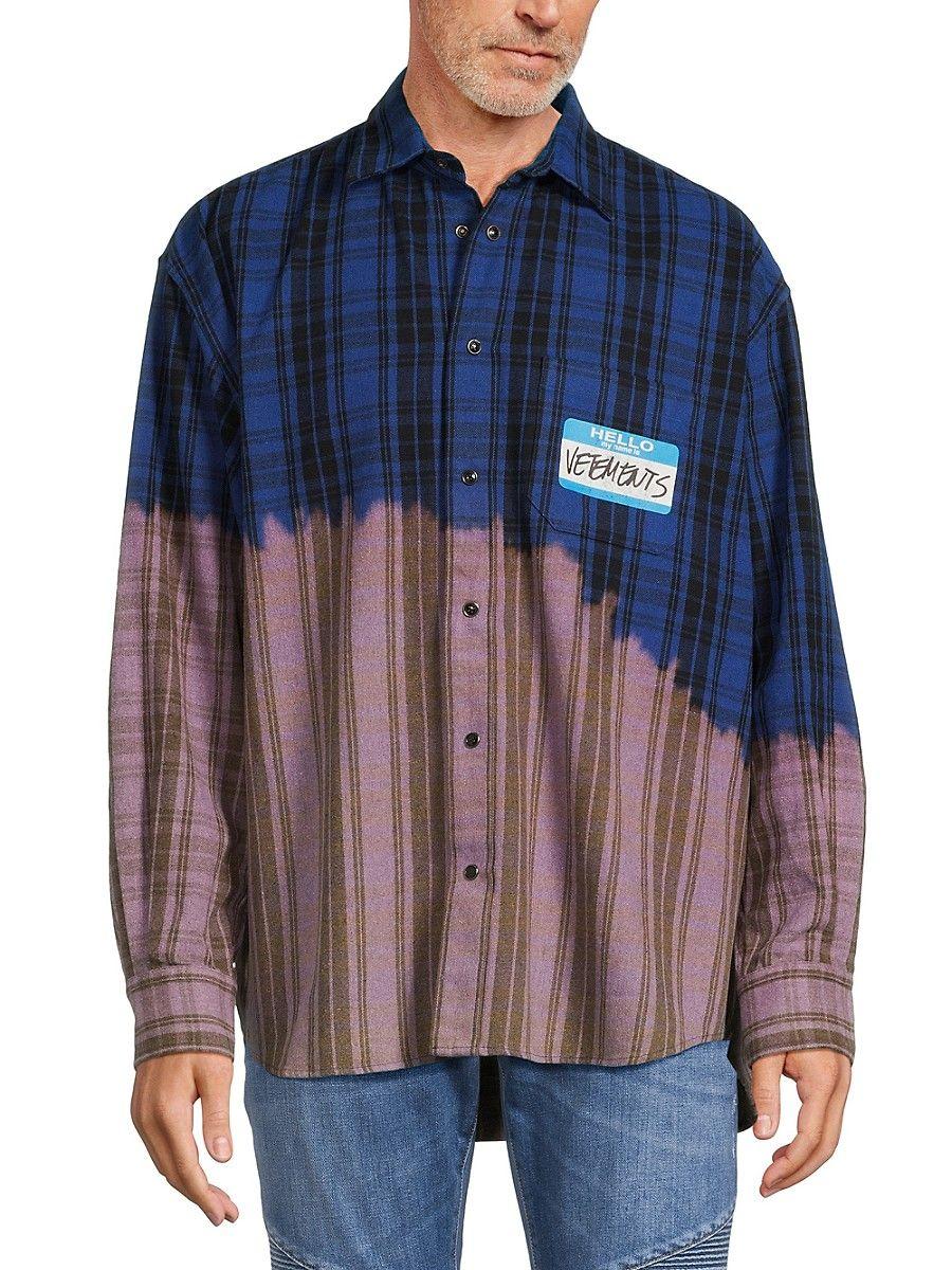 Vetements button top down shirt