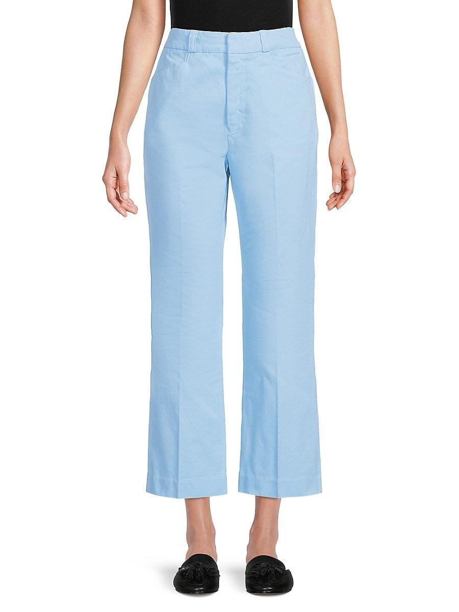 RE/DONE 70s Flare Trousers in Blue | Lyst