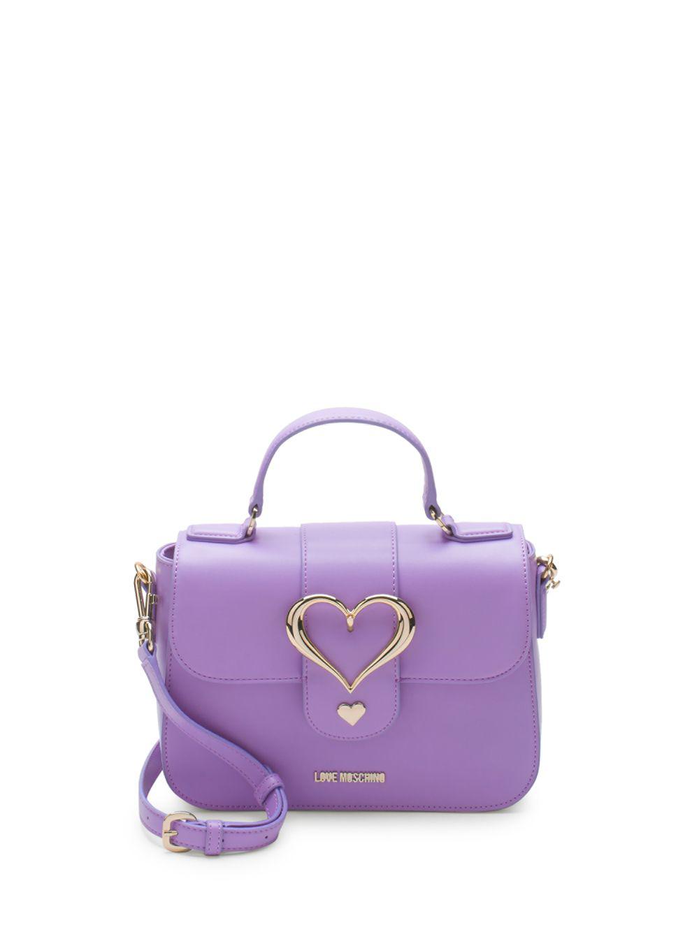 Love Moschino Heart Crossbody Satchel Bag in Violet (Purple) - Lyst