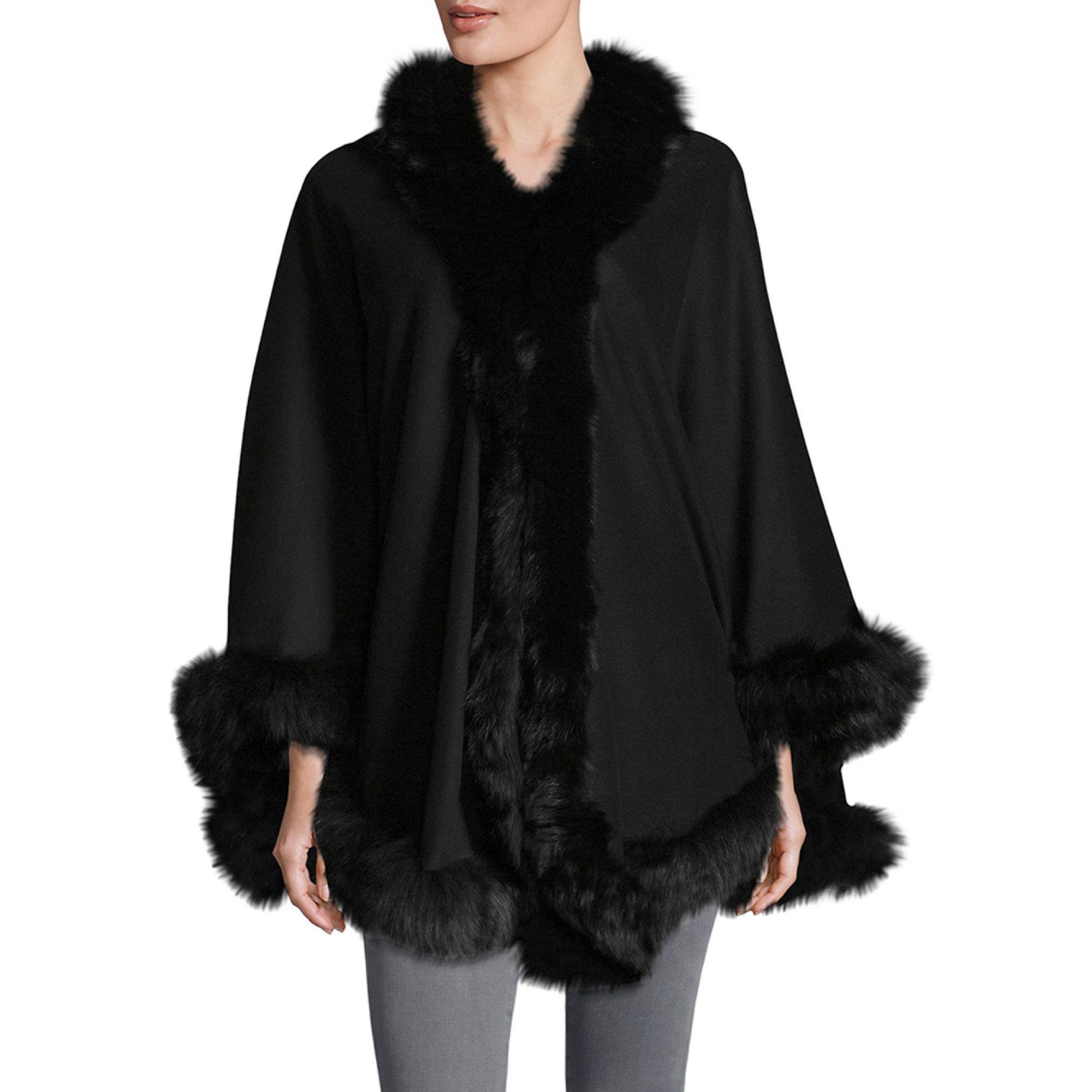 belle fare cashmere cape