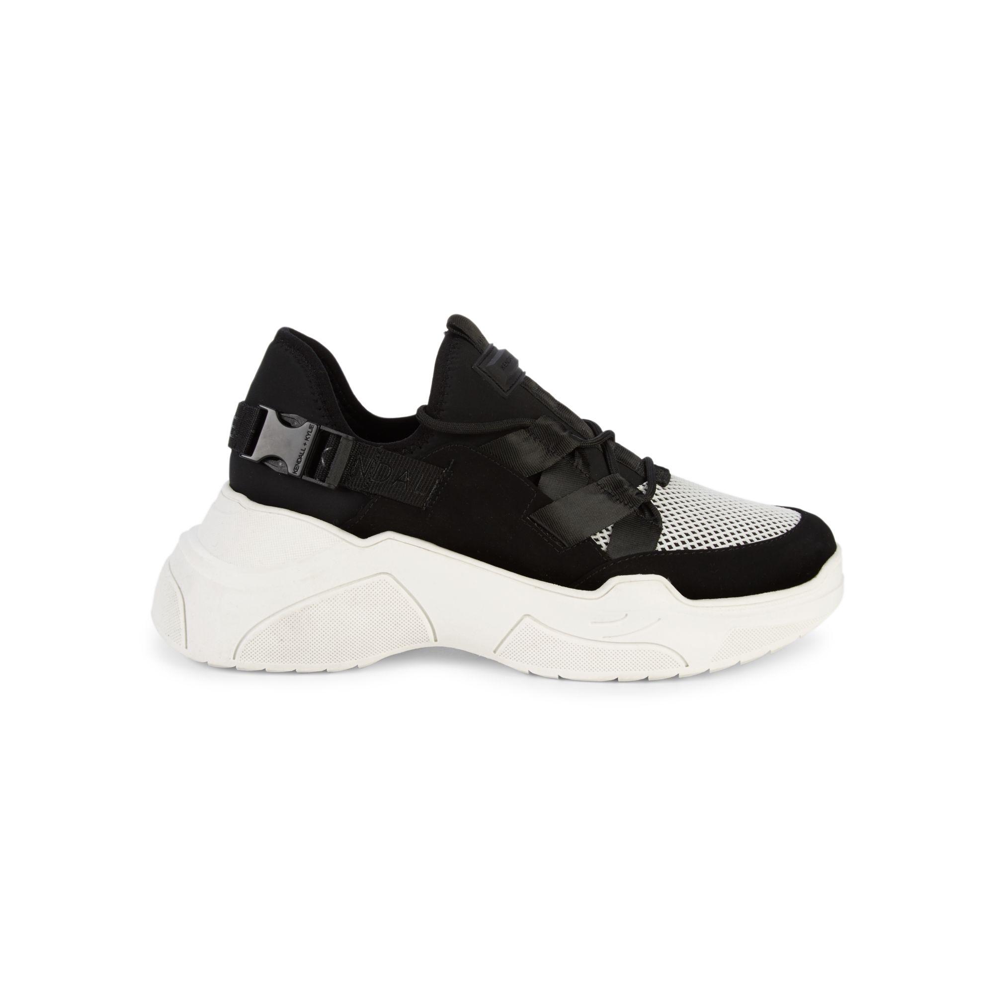 Kendall + Kylie Synthetic Lou Chunky Sneakers in Black White (Black) - Lyst