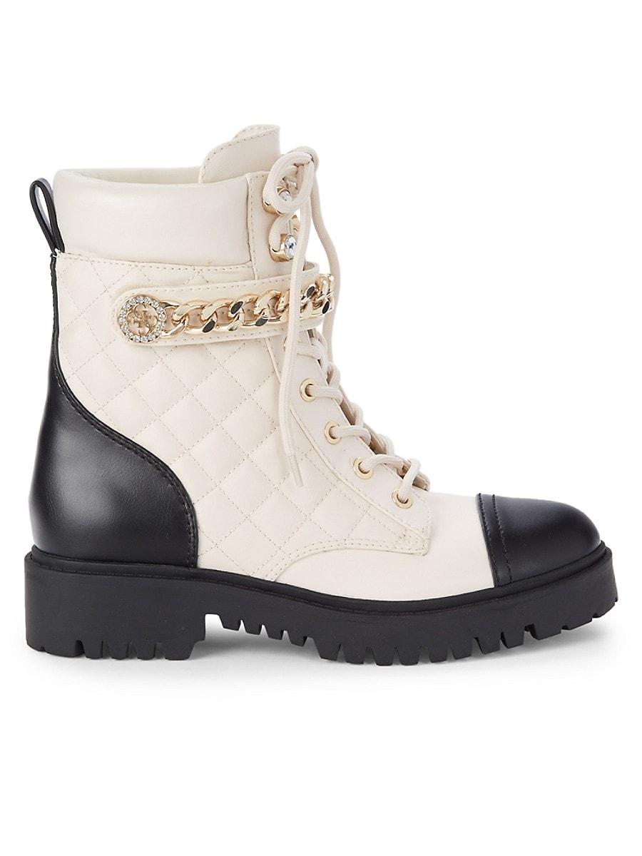 quilted combat boots