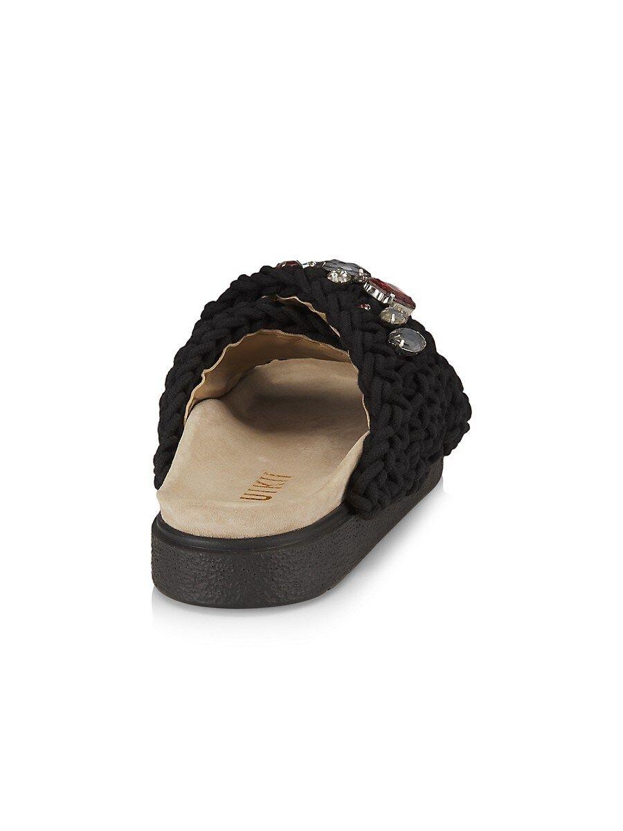 Inuikii Woven Stone Slide Sandals in Metallic | Lyst