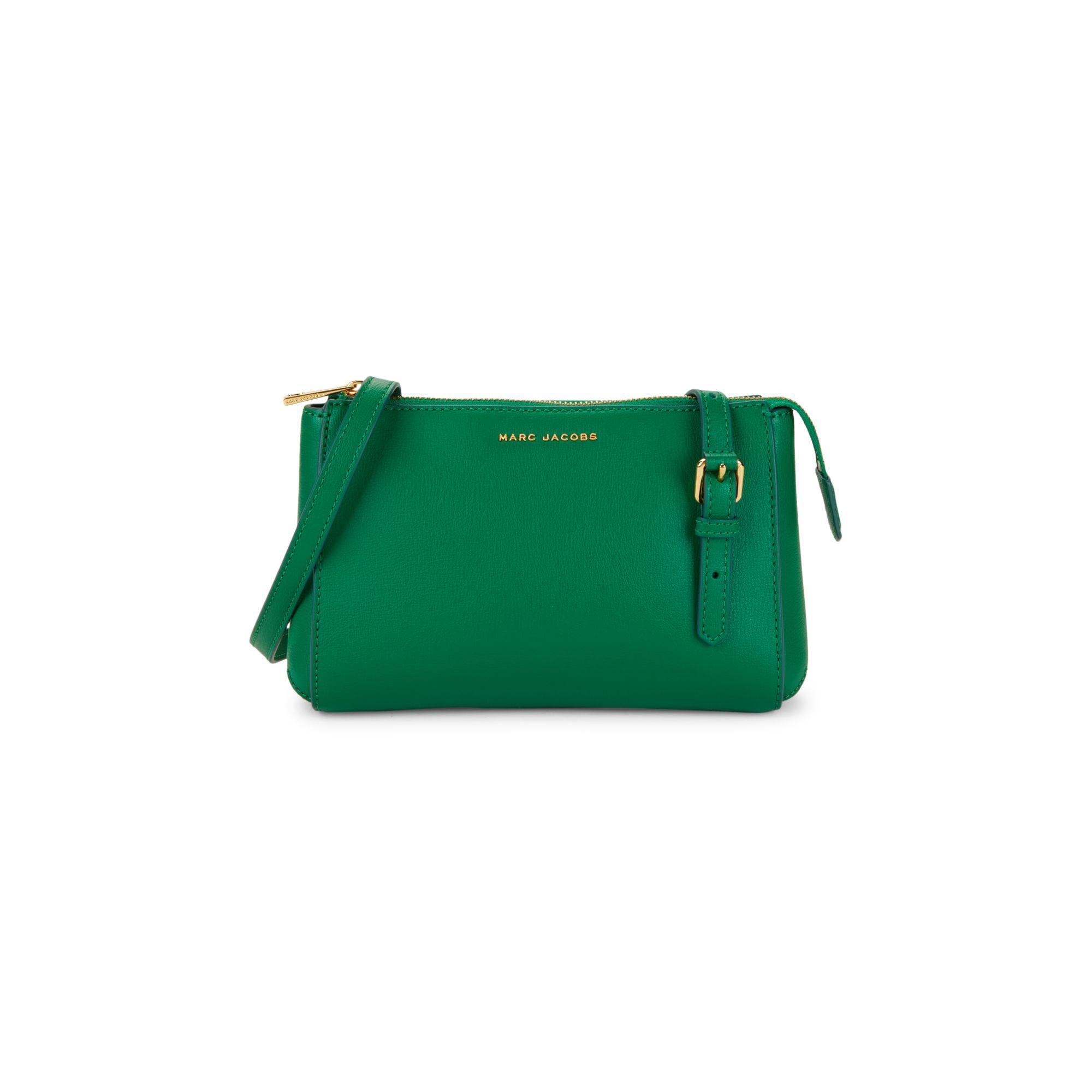 Marc Jacobs Pepper Leather Crossbody Bag in Green | Lyst Canada