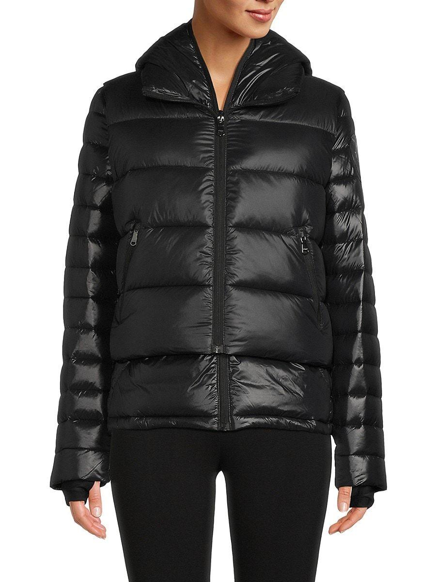 Pajar Vela Quilted Hooded Puffer Jacket in Black | Lyst