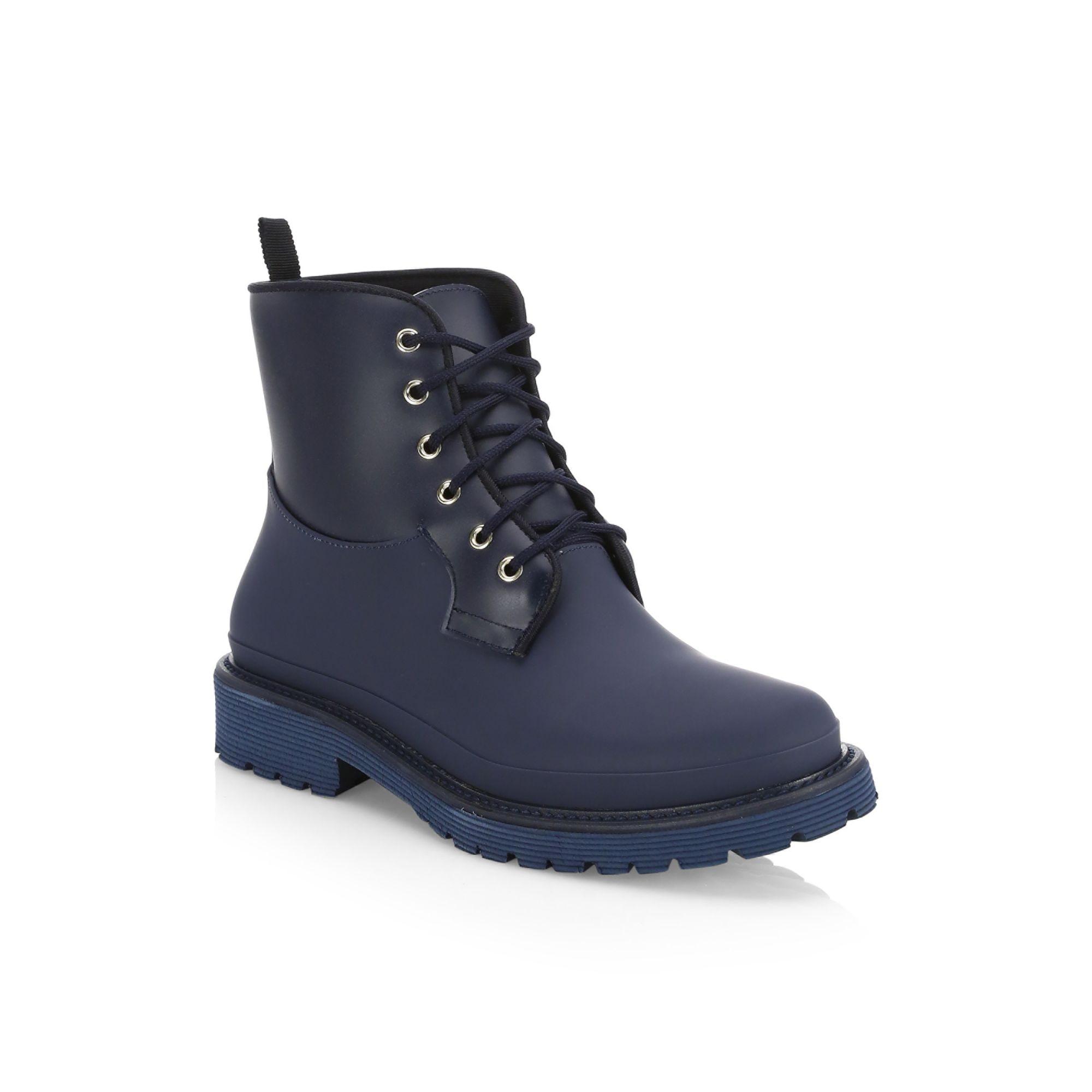 navy blue combat boots