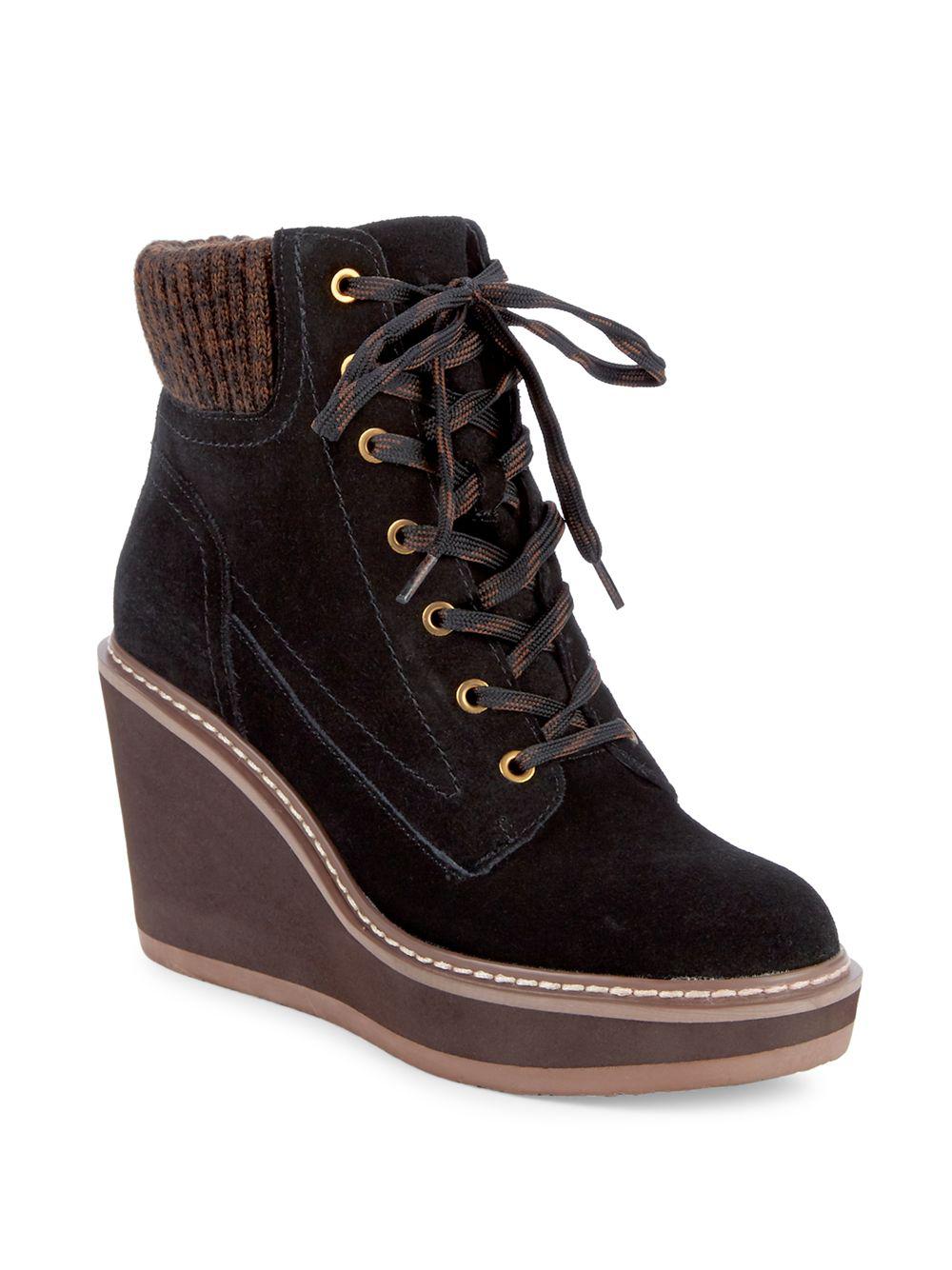 tommy hilfiger black suede boots