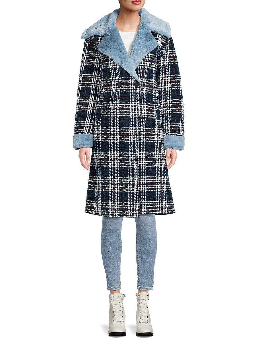 Nvlt plaid long coat top