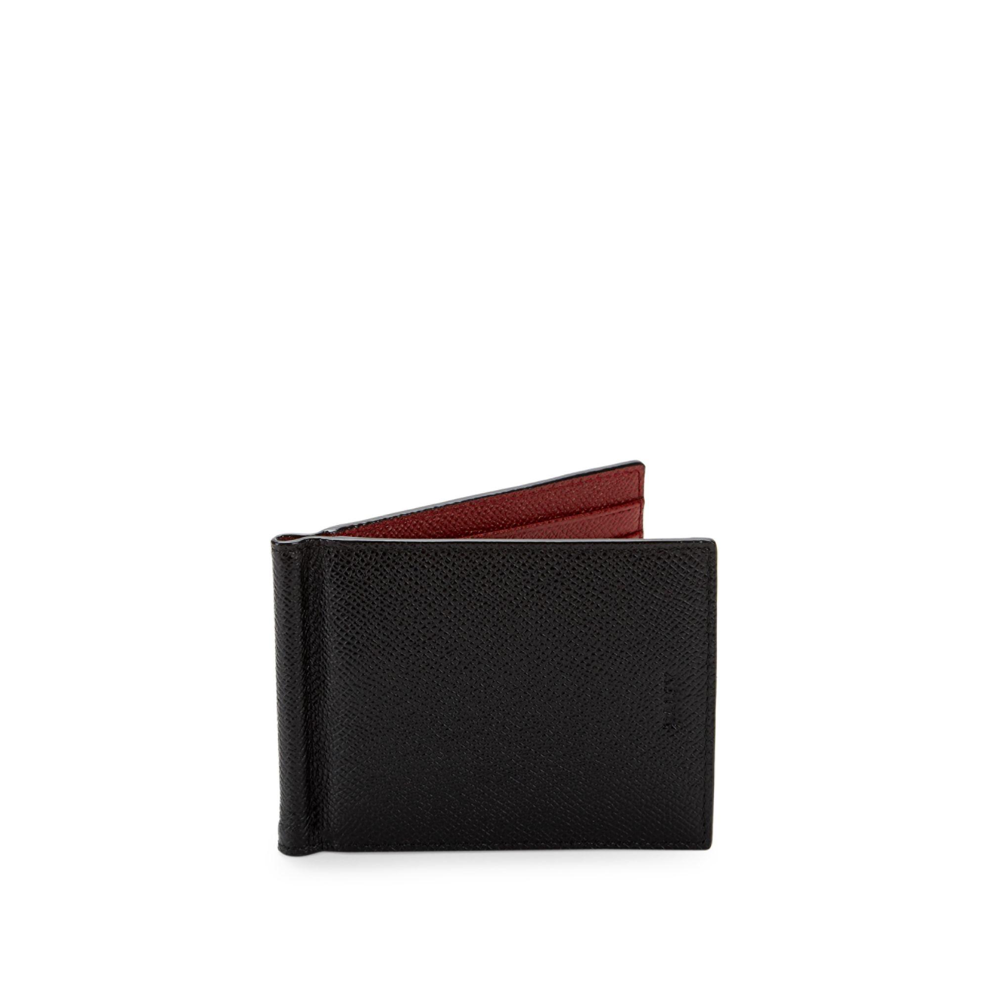 Bally Leather Money Clip Wallet In Black, ModeSens