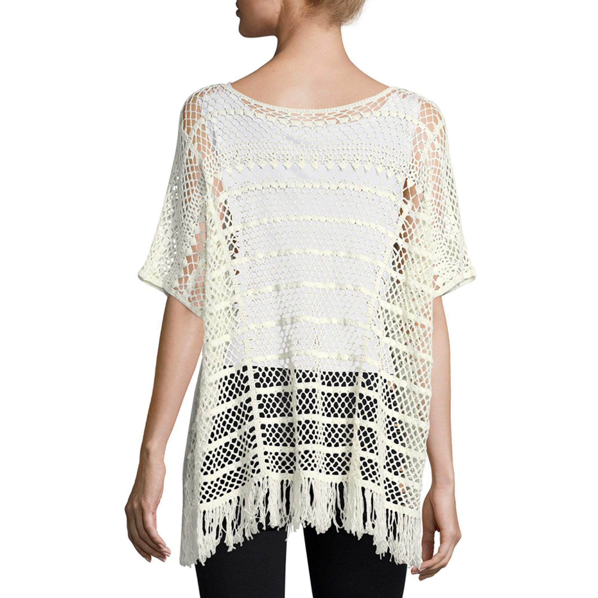 Trina Turk Cotton Kimber Crochet-lace Sweater in White - Save 31% - Lyst