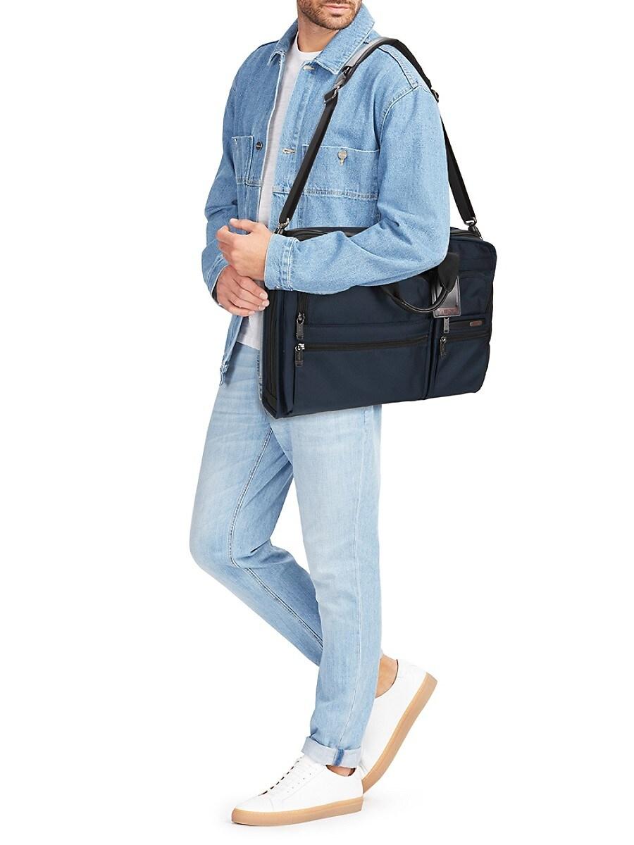 tumi blue laptop bag