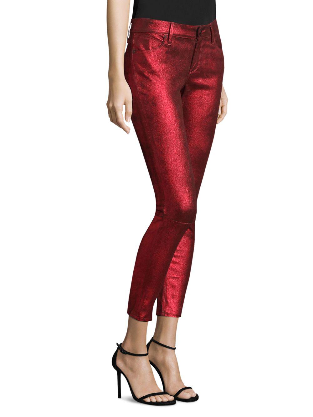 Prince red leather pants Clearance
