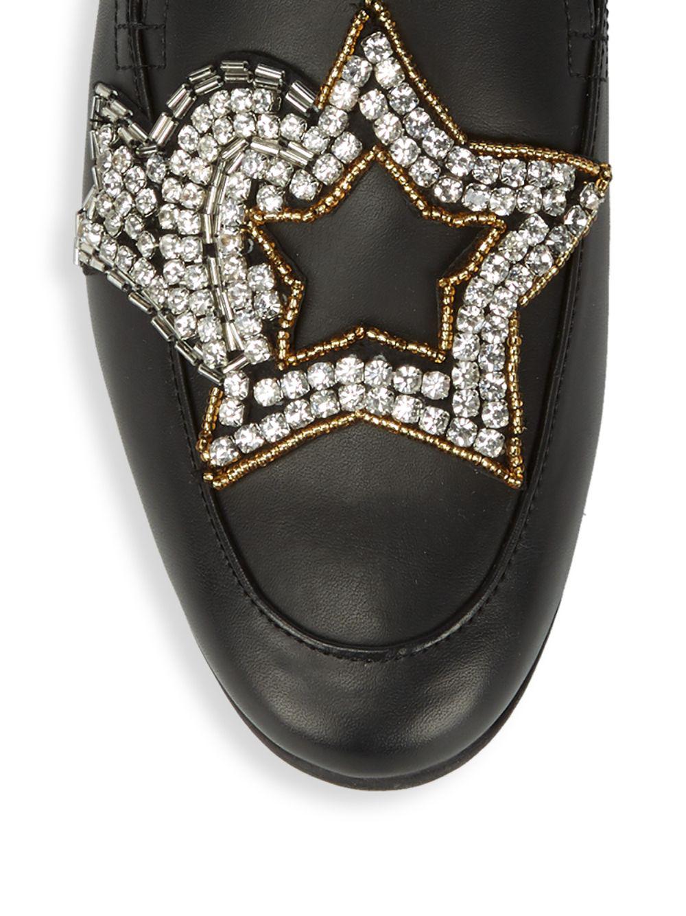 Circus by Sam Edelman Pelham Leather Slippers in Black - Lyst
