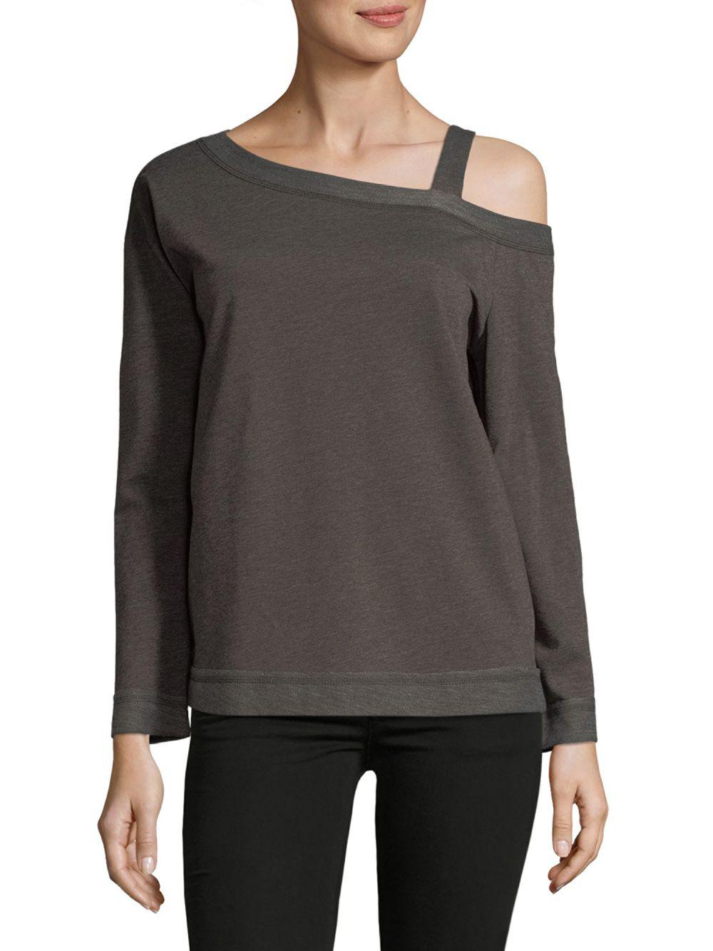 Asymmetrical off shoulder sweater Clearance
