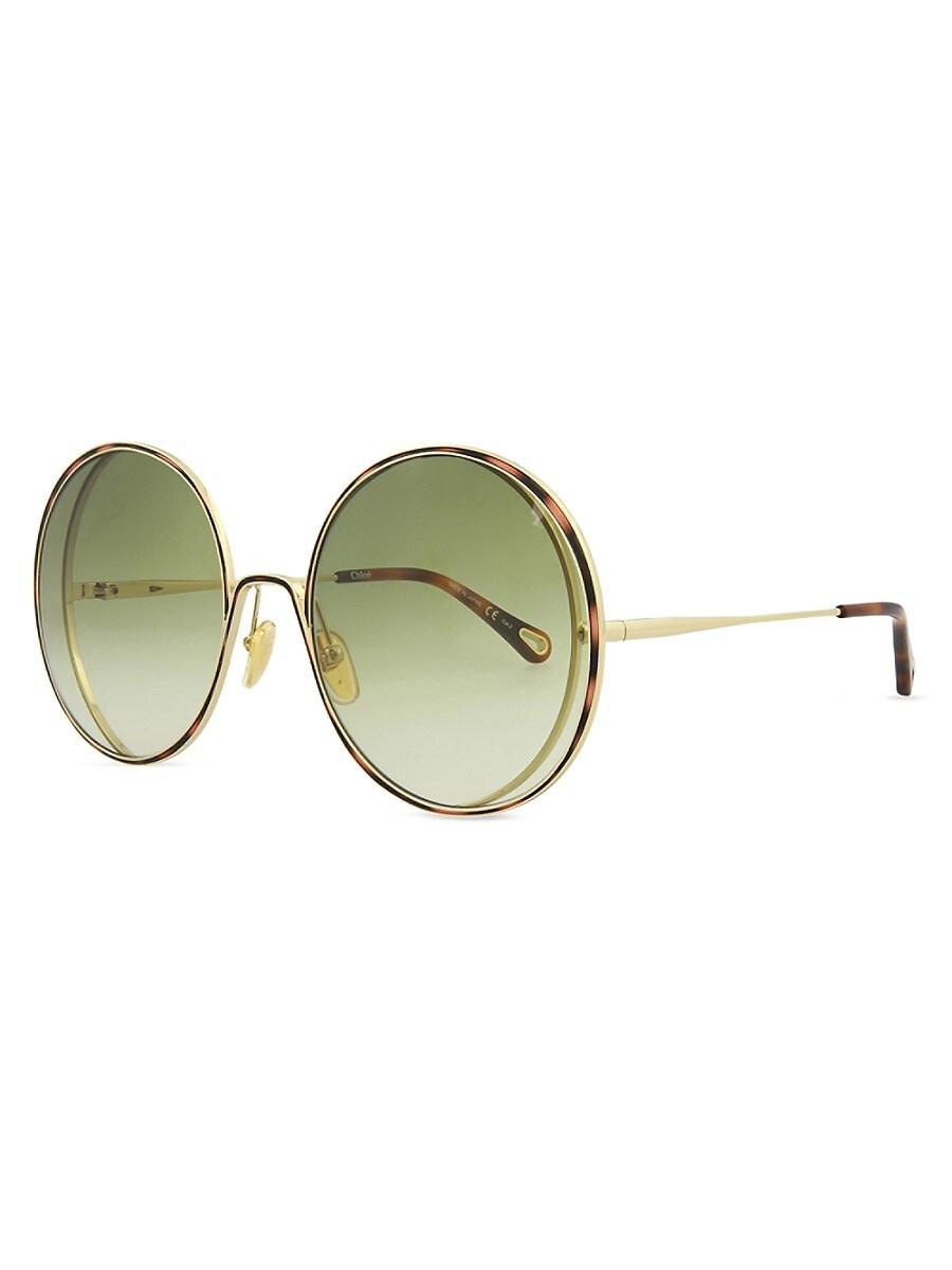 Chloe 61mm aviator sunglasses 2025