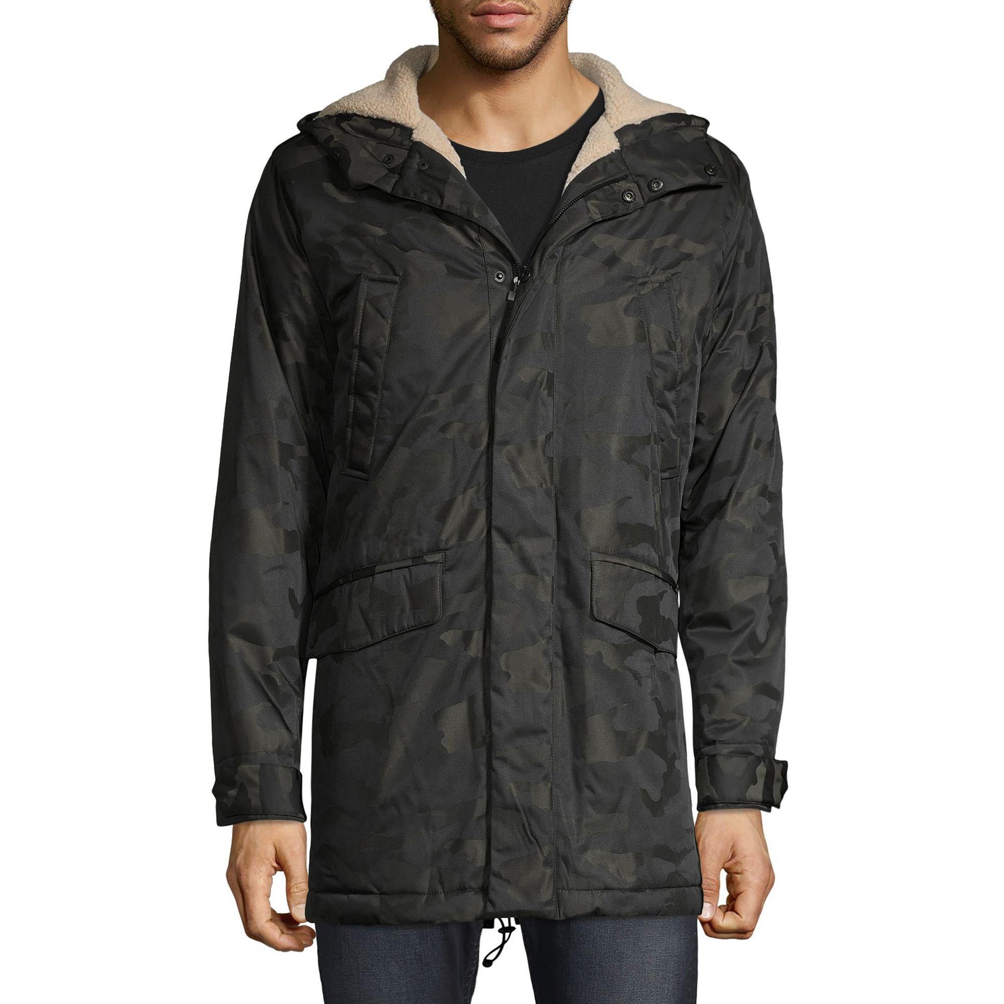 michael kors black camo coat