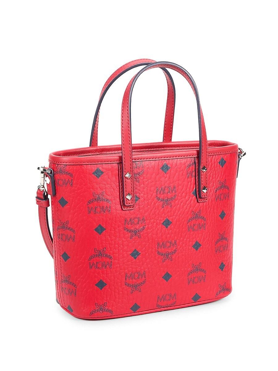 【関税&送料込】Mcm Printed Canvas Small Aren Shopping Bag MCM Printed Canvas Shopping Bag - Tote Bags - BeyondStyle
