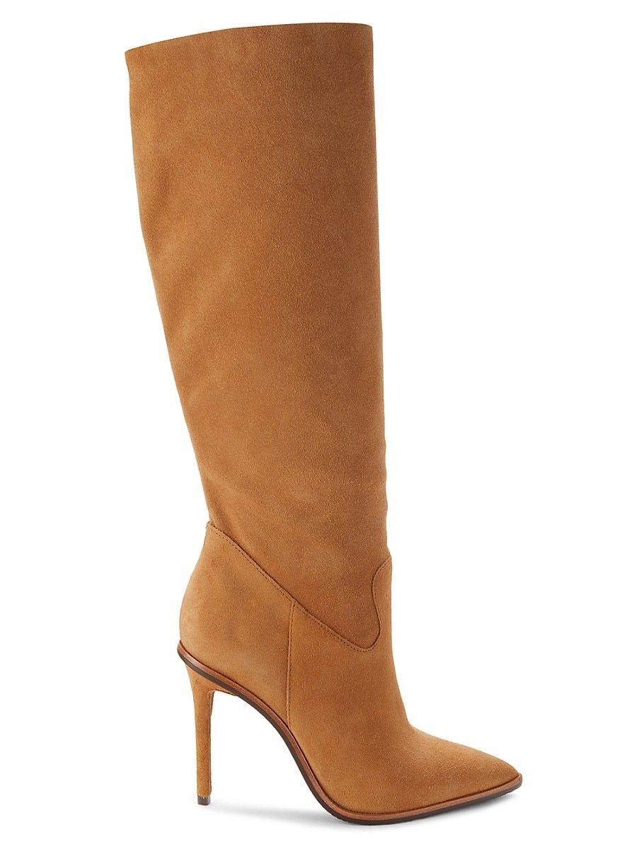 NWOB SCHUTZ SUEDE ALICIE MID BOOT selling IN BROWN