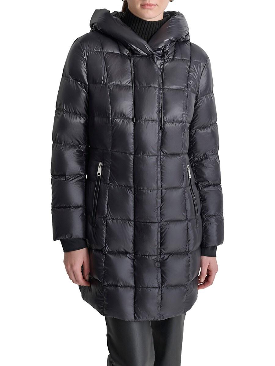 Long Puffer Dkny Packable Down Coat Dkny Packable Down Coat On Sale