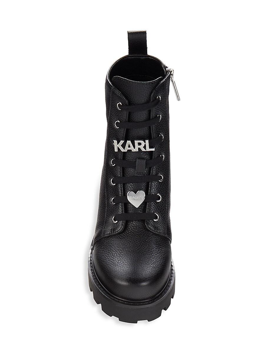 Karl Lagerfeld Monica Combat Boots in Black Lyst UK