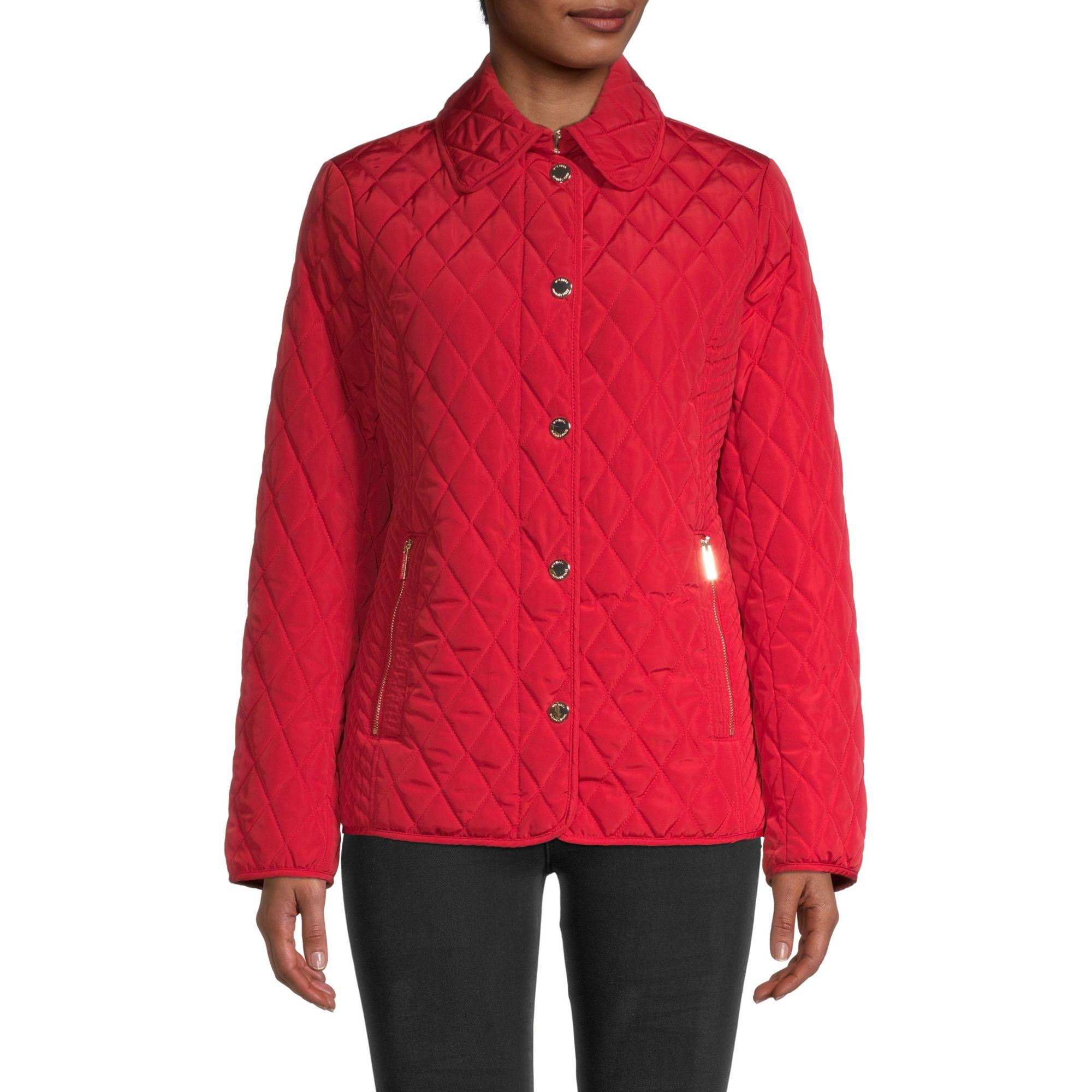 MICHAEL Michael Kors Synthetic Lightweight Quilted Jacket in Black Lyst