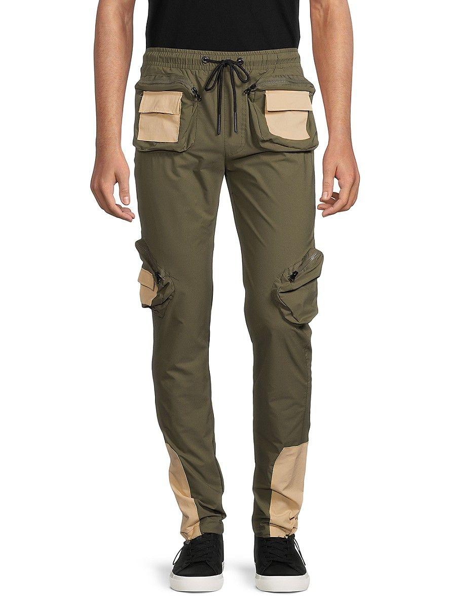 American Stitch Contrast Trim Cargo Pants in Green for Men | Lyst