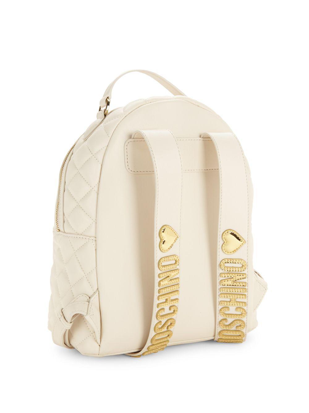 moschino mini quilted backpack