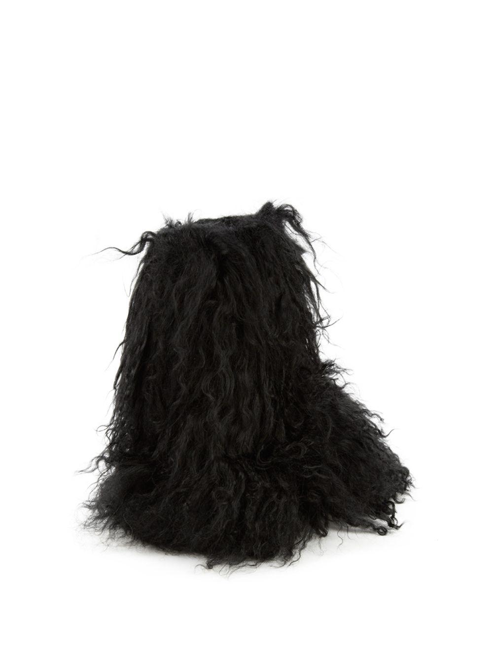 fluff momma mongolian genuine sheepskin boot