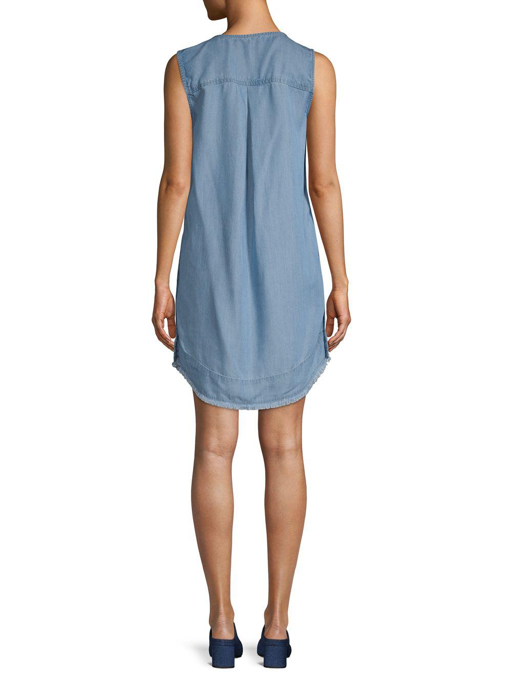 chambray beach dress