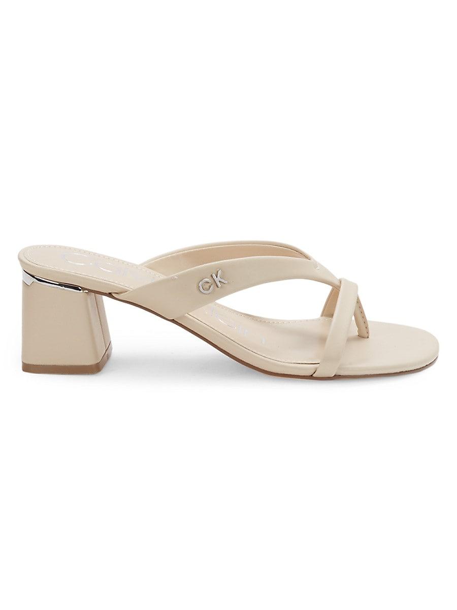 Calvin klein block heel sandals online