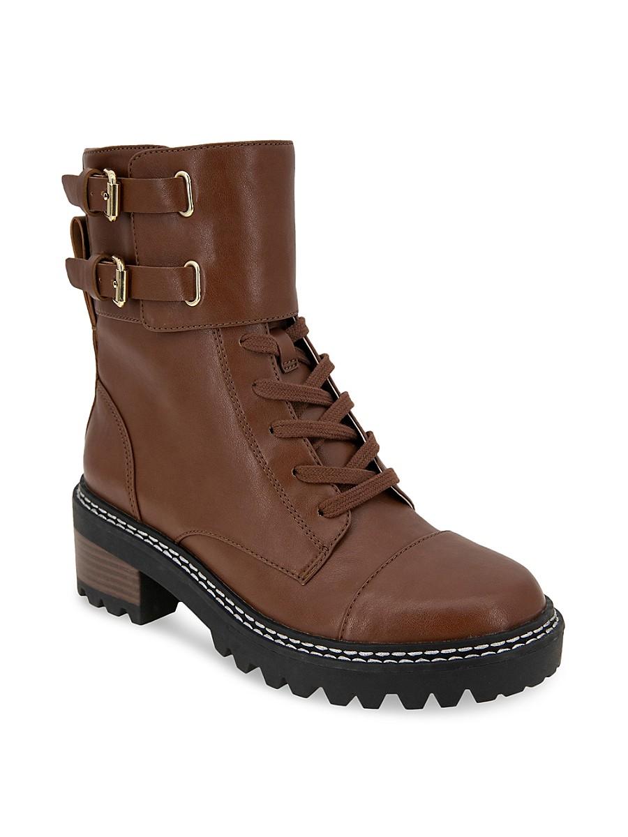 BCBGeneration Lug Sole Combat Boots in Brown | Lyst Canada