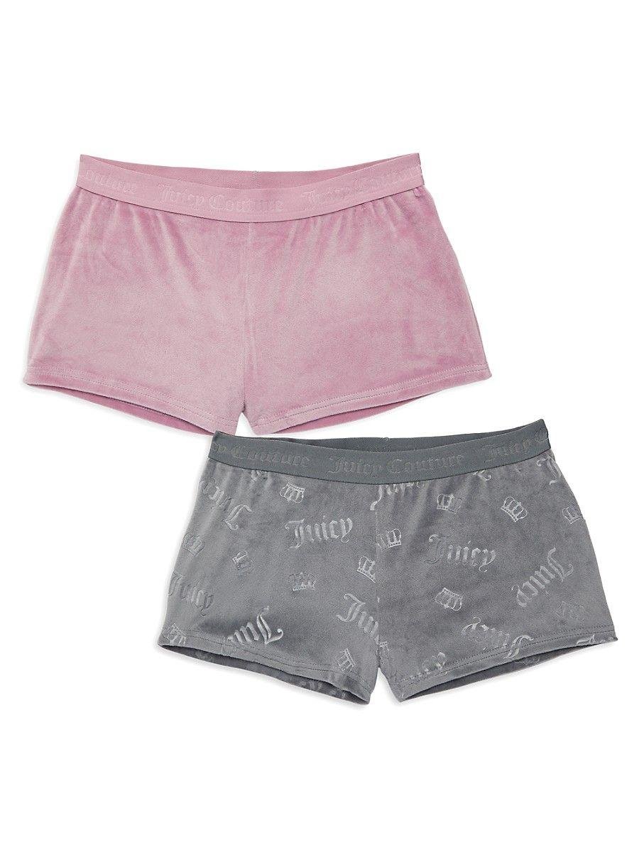 Juicy Couture 2-pack Logo Sleep Shorts in Pink