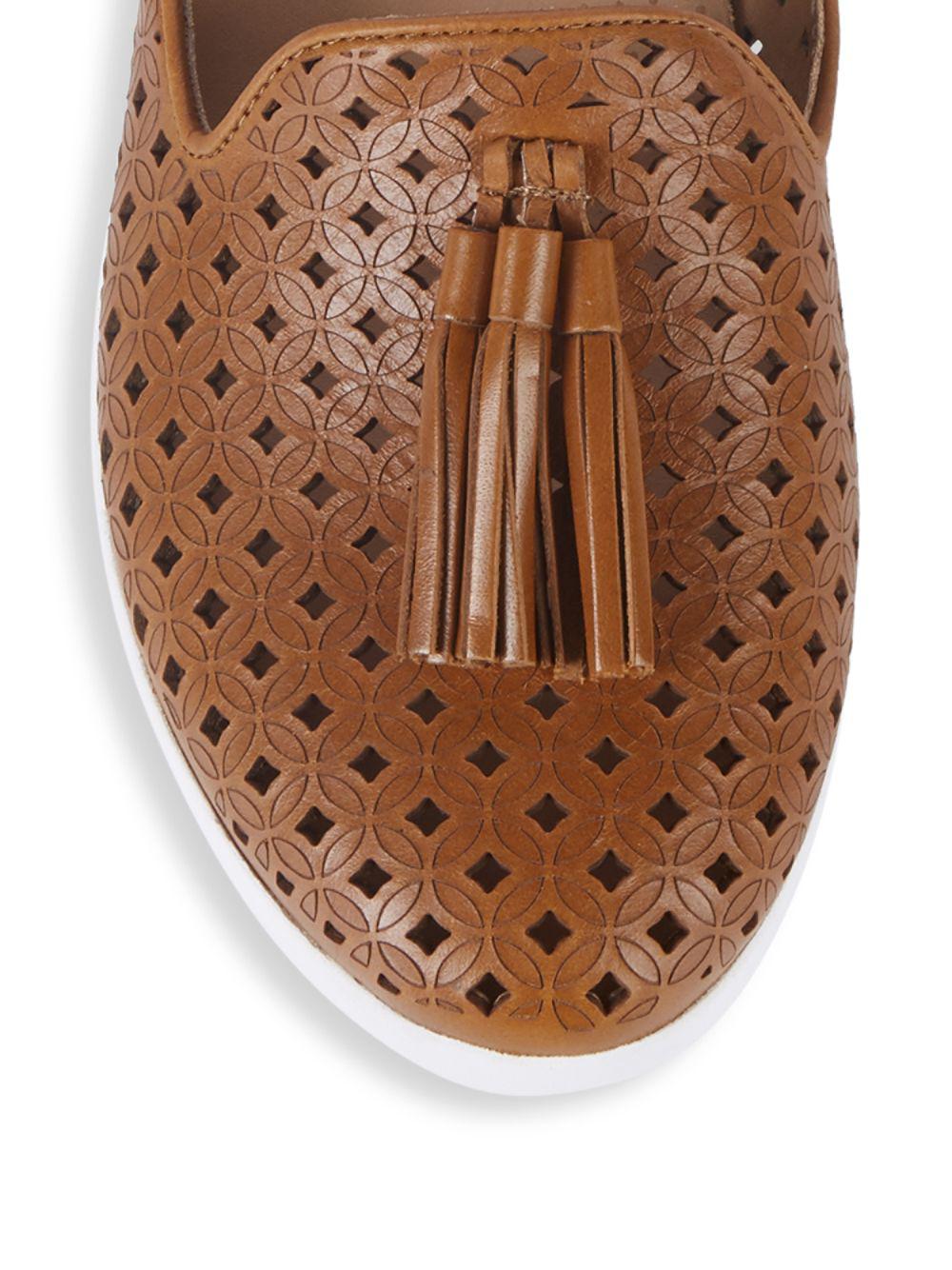 Fitflop Tassel Superskate D'orsay Loafers-latticed Leather