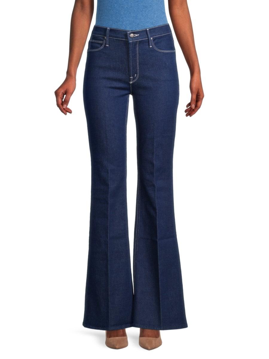 Mother Denim The Country Doozy Flared Jeans In Blue Lyst