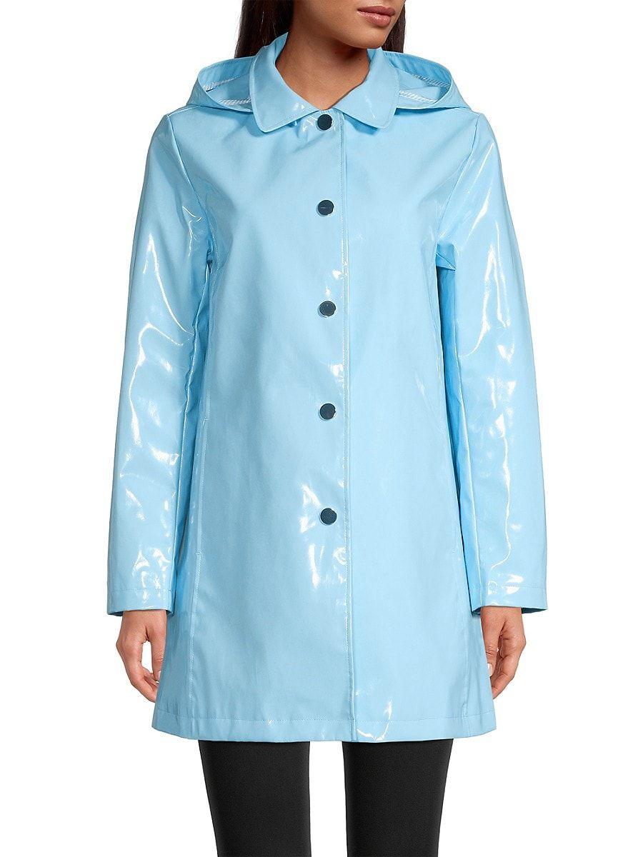 Jane Post Iconic Princess Raincoat in Blue Lyst