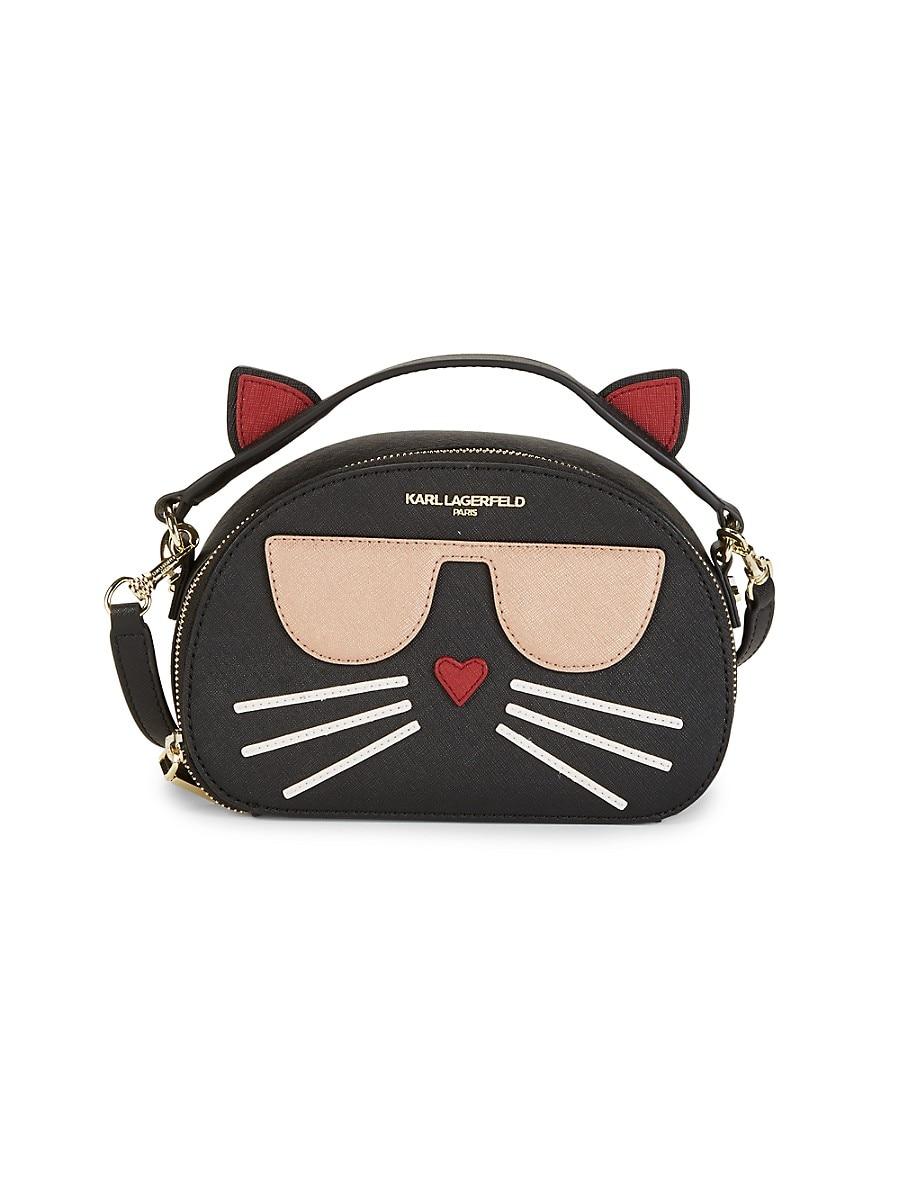 Karl Lagerfeld Maybelle Choupette Cat Top-handle Bag in Black Gold (Black)  | Lyst