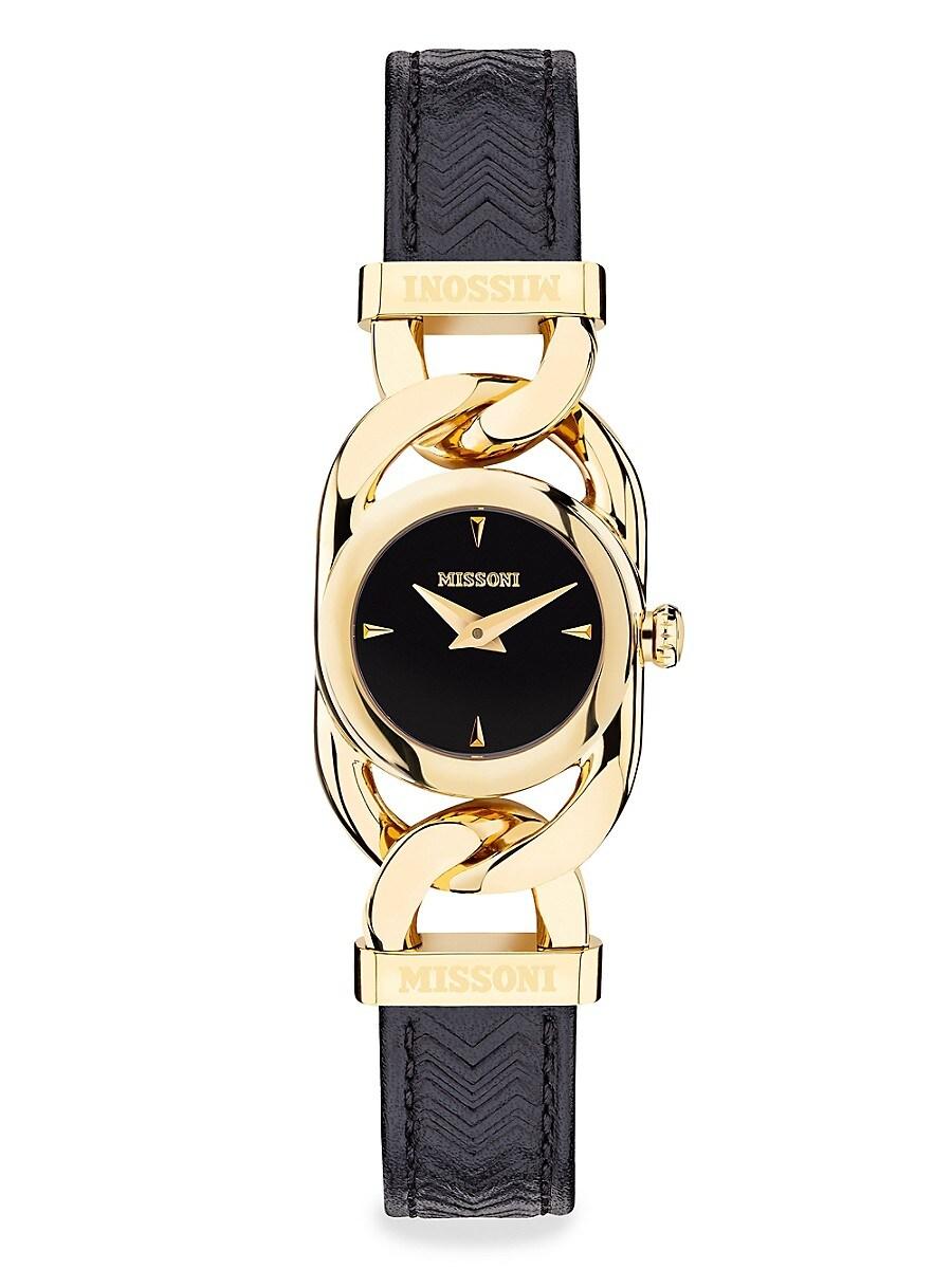 Missoni Gioiello 22.8mm Ip Yellow Goldtone Stainless Steel 