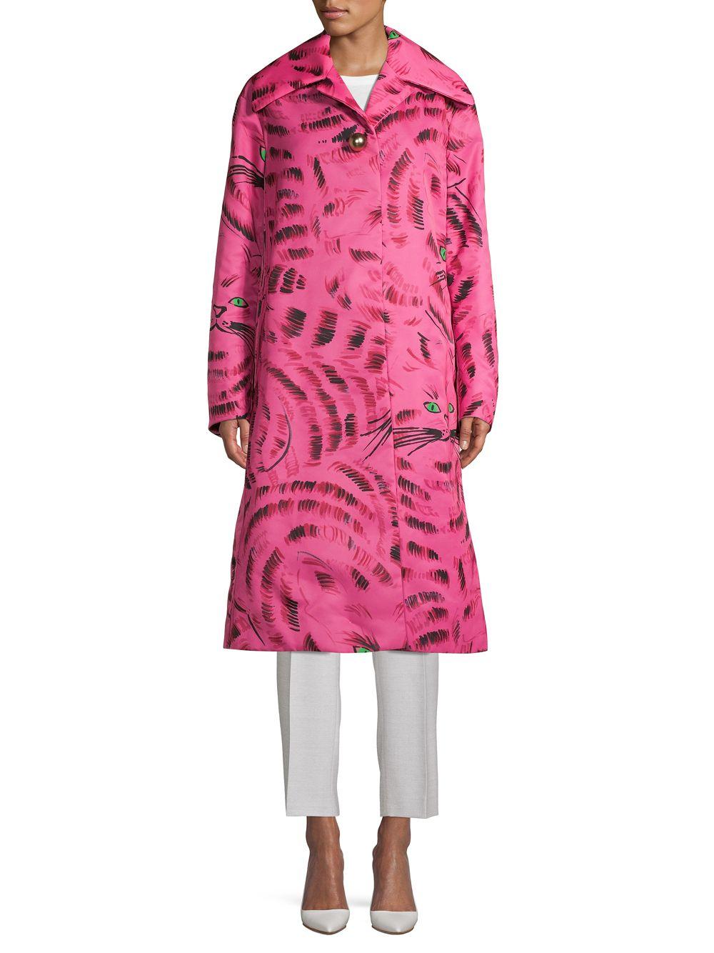 Cat print coat Clearance