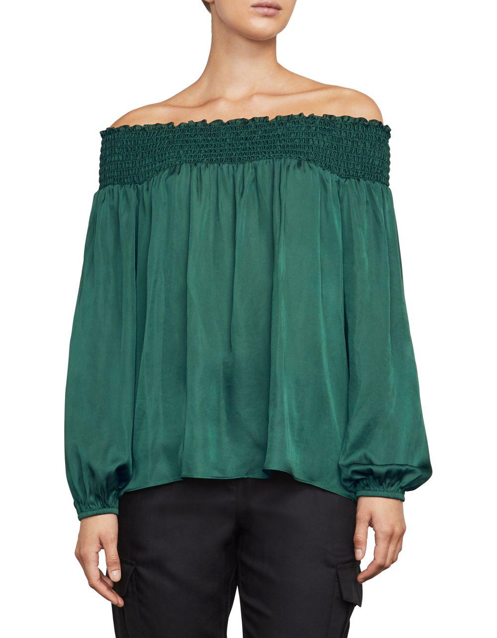 bcbg off the shoulder top