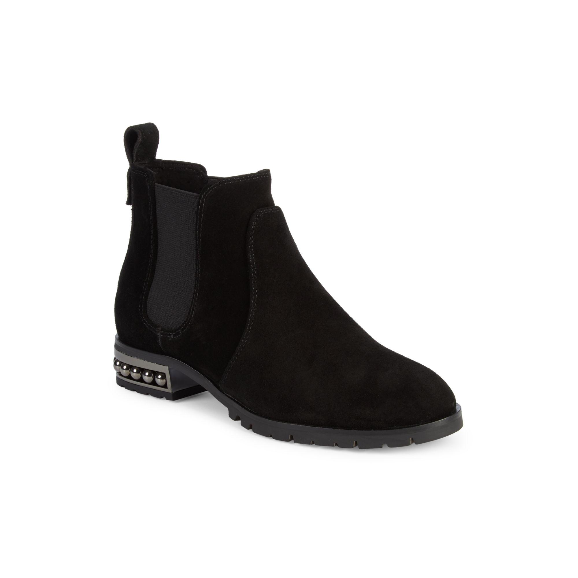 karl lagerfeld chelsea boots suede