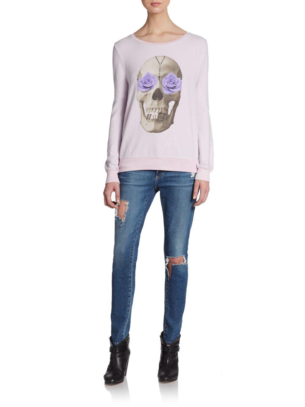 wildfox skull sweatshirt