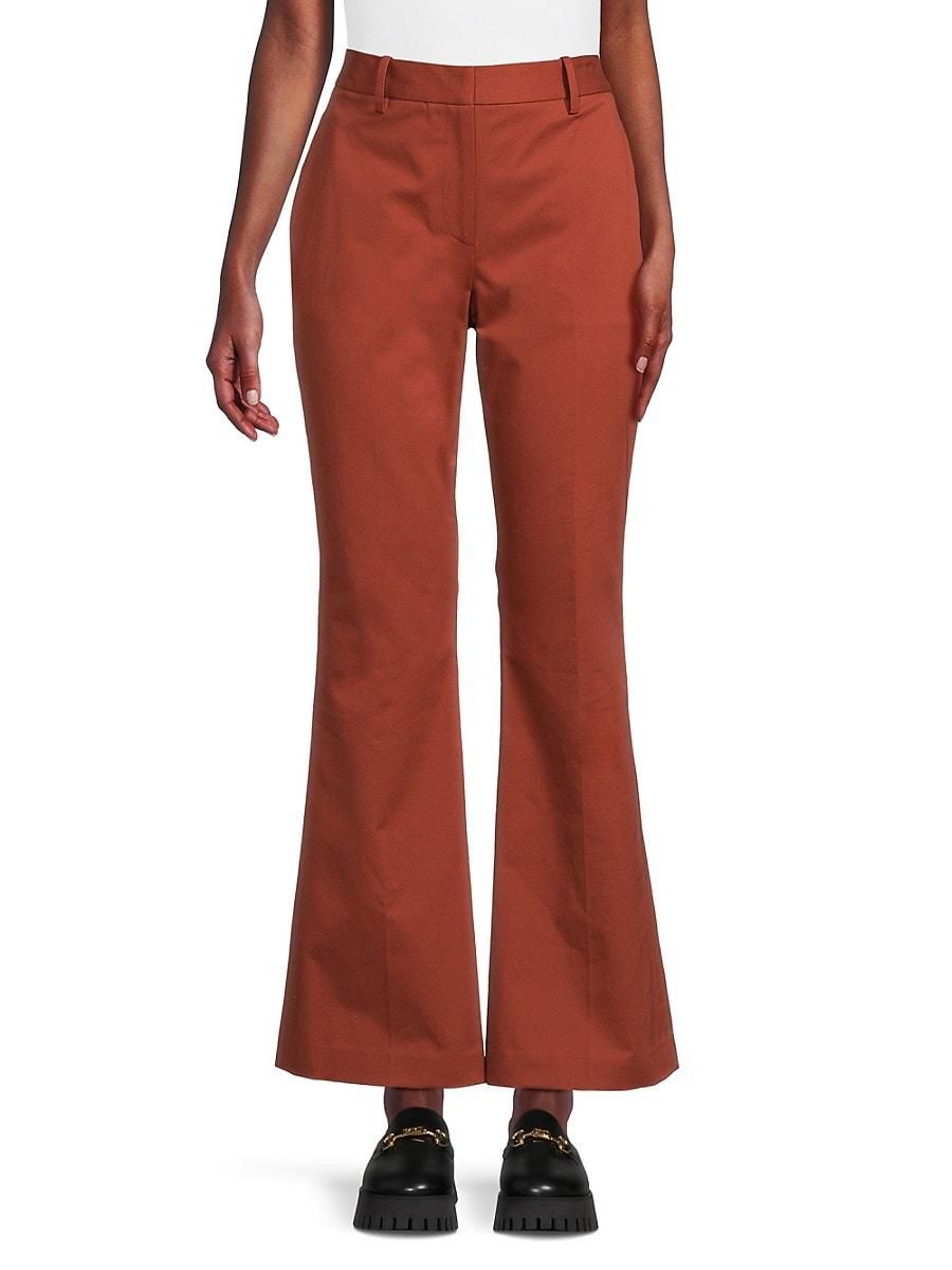 Twp Friday Night High Rise Flare Pants in Red